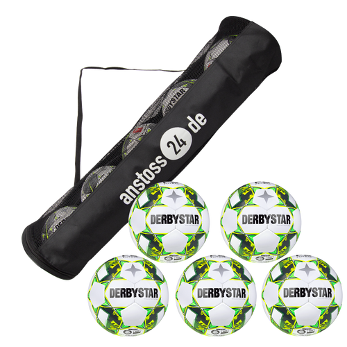 Ballset DERBYSTAR Spielball - BRILLANT APS Futsal inkl. Ballsack