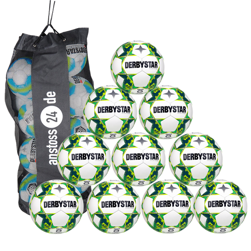 Ballset DERBYSTAR Trainingsball - BRILLANT TT Futsal inkl. Ballsack 