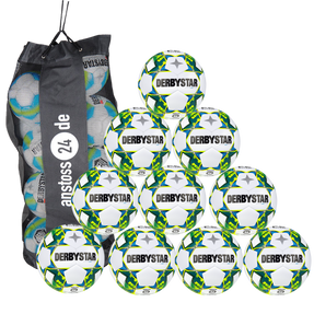 Ballset DERBYSTAR Jugendball - STRATOS LIGHT Futsal inkl. Ballsack