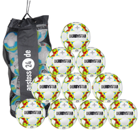 Ballset DERBYSTAR Jugendball - APUS LIGHT Futsal inkl. Ballsack