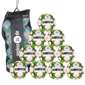 Ballset DERBYSTAR Jugendball - STRATOS S-LIGHT Futsal inkl. Ballsack
