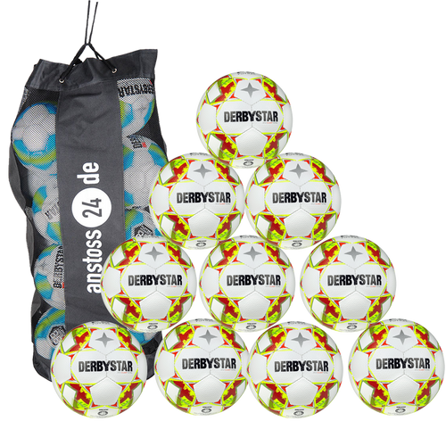 Ballset DERBYSTAR Jugendball - APUS S-LIGHT Futsal inkl. Ballsack
