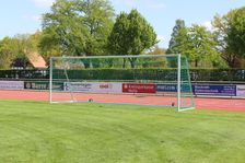 Fußball Großfeldtor 7,32 x 2,44 m - transportabel und vollverschweißt, inkl. Tornetz