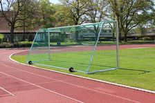 Fußball Großfeldtor 7,32 x 2,44 m - transportabel und vollverschweißt, inkl. Tornetz
