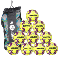 Ballset DERBYSTAR Hallenfußball - INDOOR BETA Trainingsball inkl. Ballsack