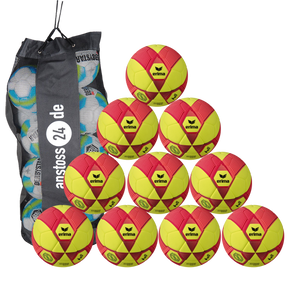 Ballset erima Hallenball - Hybrid Indoor v25 Trainingsball inkl. Ballsack