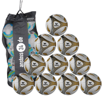 Ballset erima Hybrid Trainingsball - Gold inkl. Ballsack