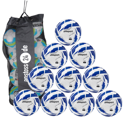 Ballset Uhlsport Trainingsball ATTACK ADDGLUE inkl. Ballsack