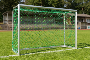Fußballtor - mobiles Kleinfeldtor mit Herkulesnetz - 3,00 x 2,00 m - vollverschweißt, vandalismussicher
