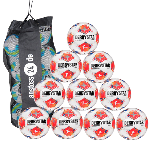 Ballset DERBYSTAR Jugendball - Bundesliga Brillant Replica Light v25 inkl. Ballsack