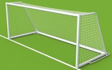 Fußballtor - mobiles Jugendtor komplett mit Ovalprofil - 5,00 x 2,00 m - vollverschweißt, inkl. Tornetz