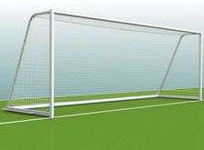 Fußballtor - mobiles Jugendtor komplett mit Ovalprofil - 5,00 x 2,00 m - vollverschweißt, inkl. Tornetz