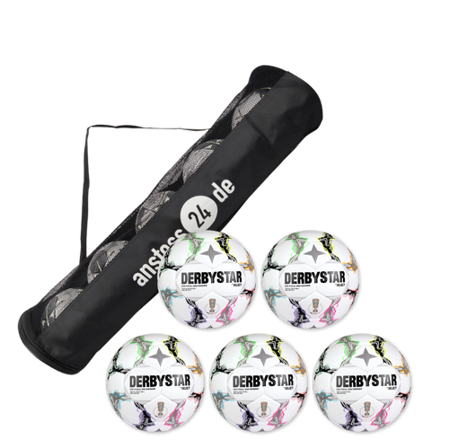 Ballset DERBYSTAR Spielball - DFB-POKAL BRILLANT APS 26/27 inkl. Ballsack