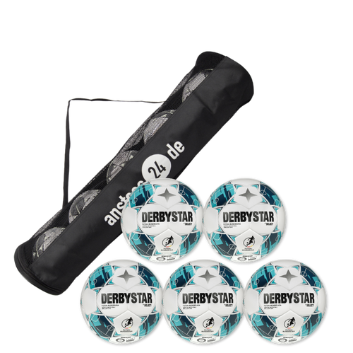 Ballset DERBYSTAR Spielball - Futsal-Bundesliga Brillant APS v26 inkl. Ballsack