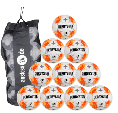 Ballset DERBYSTAR Trainingsball - Futsal-Bundesliga CLUB TT v26 inkl. Ballsack