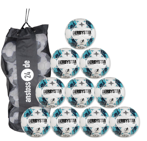 Ballset DERBYSTAR Trainingsball - Futsal-Bundesliga BRILLANT TT v26 inkl. Ballsack