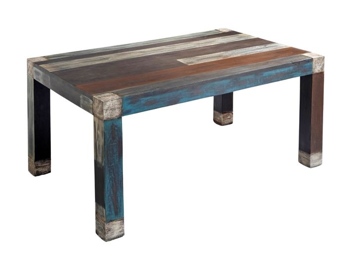 GOA Esstisch BIG 160x100 - Metallapplikation Artikelbild des Goa Esstisches 160x100 cm vor weißem Hintergrund