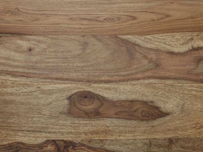 YOGA Brotschrank 2 Schubladen / 2 Türen / 2 Glasfächer Holzmuster Shishamholz naturbelassen