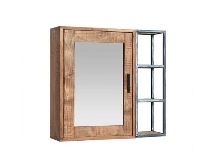 SPRING Bad Spiegelschrank mit 3 seitlichen Ablagen Artikelbild des Spring Spiegelschranks vor weißem Hintergrund
