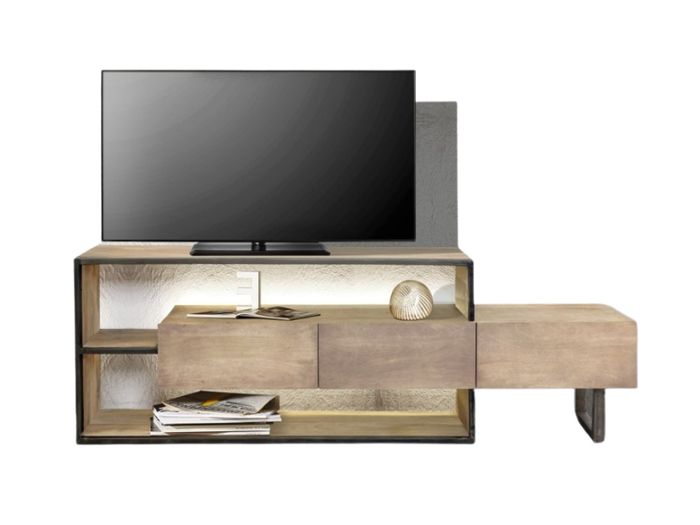 CITY Lowboard 3 Schubladen / 2 Ablagen / Licht CITY Lowboard 3 Schubladen / 2 Ablagen / Licht