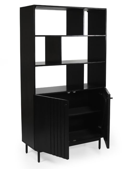 FLUETE Bücherregal mit 2 Türen / 6 Ablagen FLUETE Bücherregal mit 2 Türen / 6 Ablagen