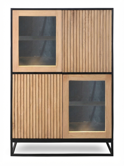 NAMIBIA Highboard mit 2 Glas- / 2 Holztüren NAMIBIA Highboard mit 2 Glas- / 2 Holztüren