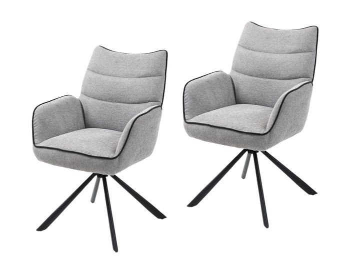 SEBA Drehstuhl Abel 180° grau , 2er SET SEBA Drehstuhl Abel 180° grau , 2er SET
