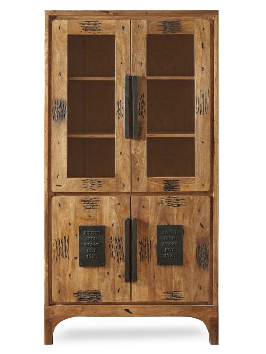 VIENNA Vitrine mit 2 Glas- / 2 Holztüren - 3 Einlegeböden VIENNA Vitrine mit 2 Glas- / 2 Holztüren - 3 Einlegeböden