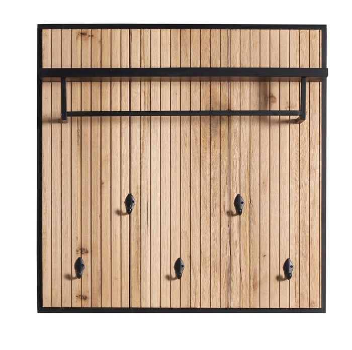 NAMIBIA Garderobe mit 1 Kleiderstange / 1 Ablage / 5 Haken NAMIBIA Garderobe mit 1 Kleiderstange / 1 Ablage / 5 Haken