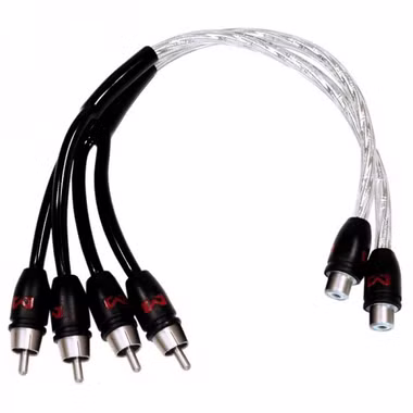 AMPIRE Audio Y-Kabel 30cm, 2 Stecker - 1 Buchse