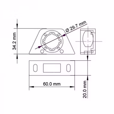 AMPIRE USB-Einbaubuchse mit 150cm Kabel