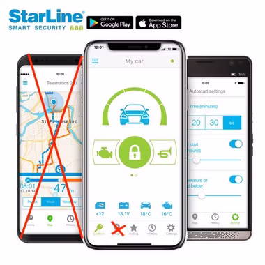 Le système d'alarme Starline Can-Bus avec antidémarrage, deux TAG, modem 4G, montage inclus dans la Mercedes-Benz Marco Polo