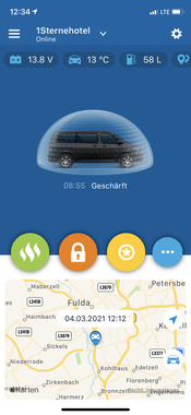 Die smarte Standheizungsteuerung, Alarmanlage, Ortung, Wegfahrsperre, per App für Mercedes-Benz Marco Polo (W447) ab BJ2014