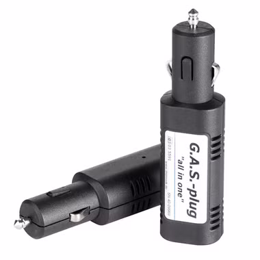 G.A.S.-plug "tout-en-un" - Détecteur de gaz mobile pour la prise 12V / allume-cigare