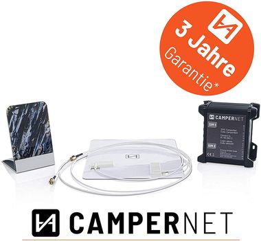 CamperNet LTE/WLAN MiMo Router mit LTE & Wlan MiMo Antenne Paket Der CamperNet LTE/WLAN MiMo Router mit LTE & Wlan MiMo Antenne für mobiles Internet in Fahrzeugen (12V oder 230V)