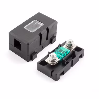 AMPIRE fuse holder system with 30A fuse, temperature range -40 to 105 degrees Celsius