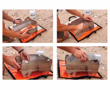 SKOTTI Grill stainless steel gas barbecue incl. gas hose with regulator & free bag
