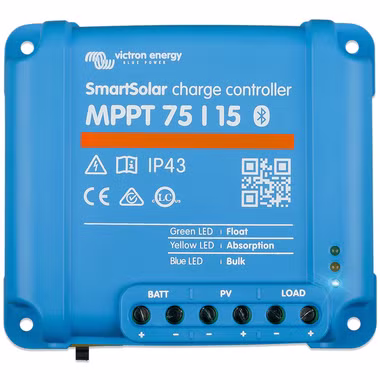 Victron Energie MPPT Smart Solar charge controller - MPPT SmartSolar 75/15 including Bluetooth and smartphone app