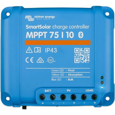 Victron Energie MPPT Smart Solar Laderegler - MPPT SmartSolar 75/10 inklusive Bluetooth und Smartphone App