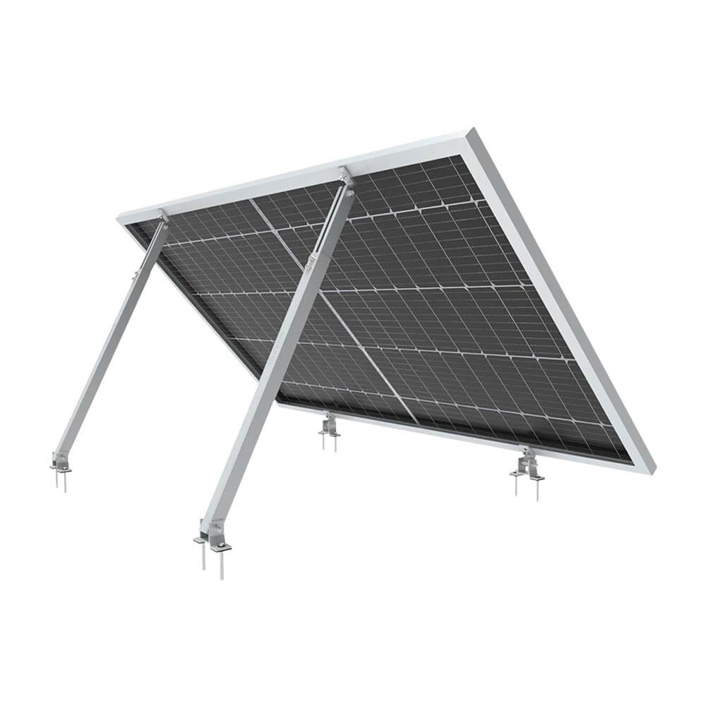 Produktbild von Protron Dreieck-Halterung Für Solarmodule – 2 Stück, Aluminium, Für Module Bis 115 Cm Breite, Verstellbar