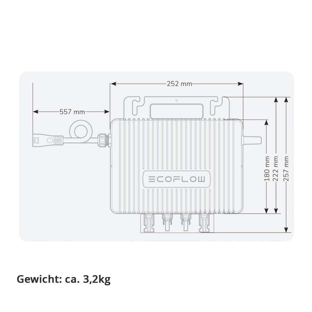 EcoFlow Stream Mikro-Wechselrichter 800W – 2 MPPT Produktbild-Vorschau 2
