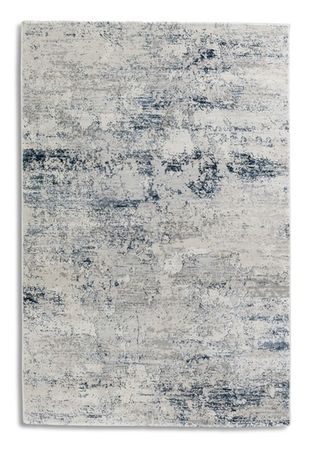 Antea - 6626 201 020 – Vintage blau/creme - schick gemusterter Kurzflor-Teppich, 2 Designs, 3 Größen