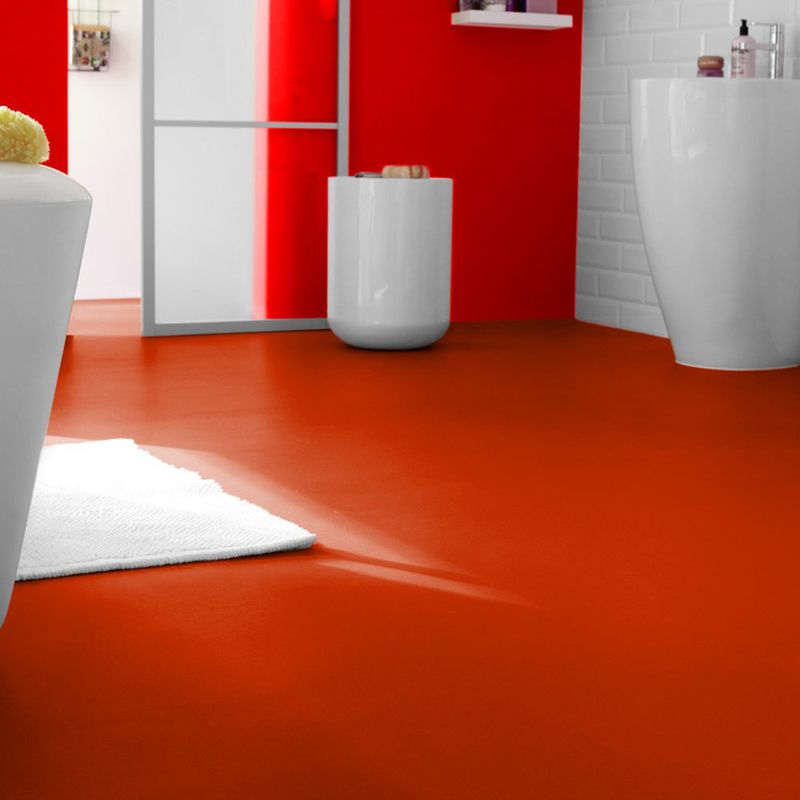 livingfloor® PVC Bodenbelag Fotohintergrund Einfarbig Uni Rot 2m Breite, Länge variabel Meterware