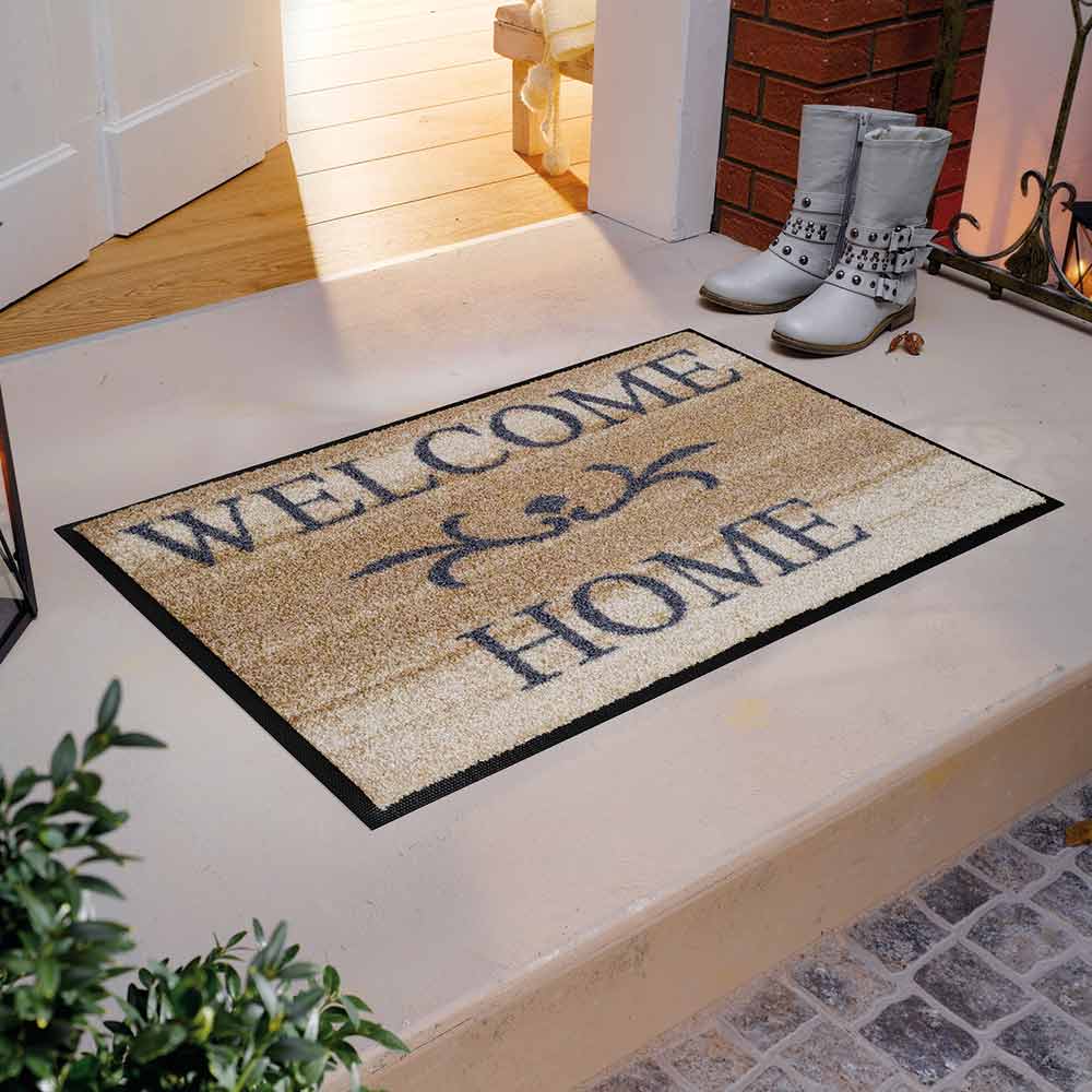 Fußmatte wash+dry Welcome Home Beige 50x75 cm