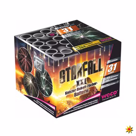 Starfall Feuerwerk Batterie 31 Schuss für Silvester