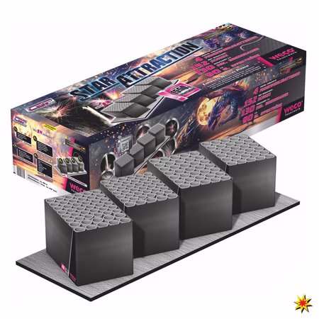 Star Attraction Verbundfeuerwerk 152 Schuss für Hochzeiten, Geburtstage, Silvester Star Attraction Verbundfeuerwerk 152 Schuss für Hochzeiten, Geburtstage, Silvester