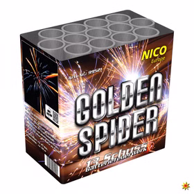 Golden Spider Feuerwerk Batterie 13 Schuss Golden Spider Feuerwerk Batterie 13 Schuss