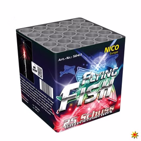 Flying Fish Feuerwerk Batterie 25 Schuss für Silvester Flying Fish Feuerwerk Batterie 25 Schuss für Silvester