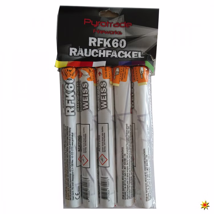 Weiße Rauchfackel von Pyrotrade Handfackel Notfackel Weiße Rauchfackel von Pyrotrade Handfackel Notfackel