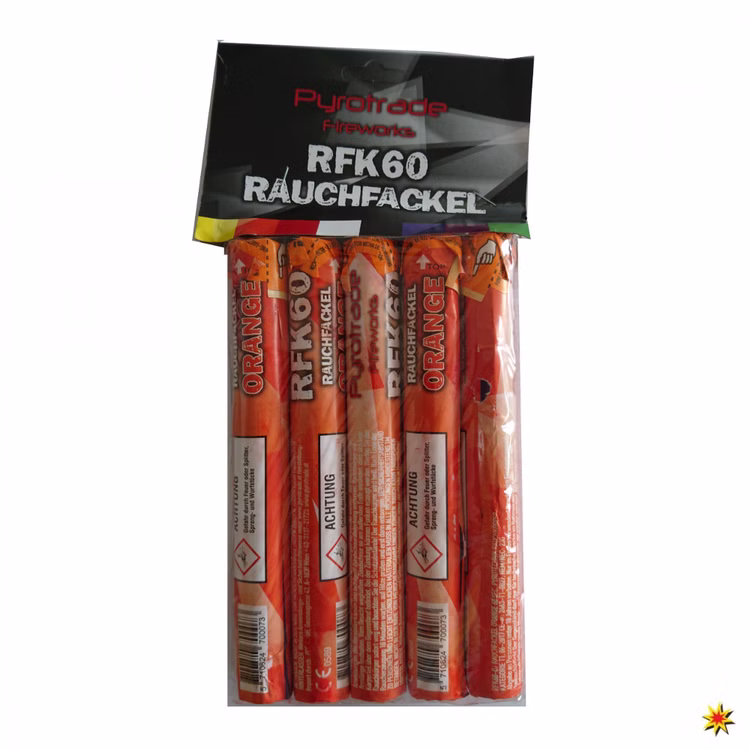 Rauchfackel orange von Pyrotrade Handfackel Notfackel Rauchfackel orange von Pyrotrade Handfackel Notfackel